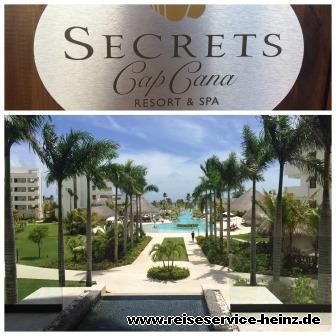 Der Ankunftsbereich vom Hotel Secrets Cap Cana